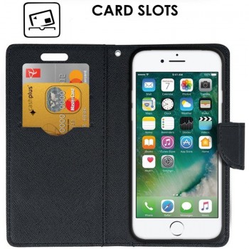 Atverčiamas dėklas-piniginė  auksinės spalvos (Iphone 7/8/Se 2020/Se 2022)